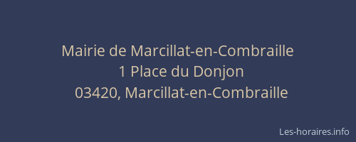 Mairie de Marcillat-en-Combraille