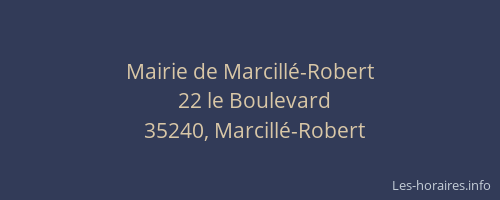 Mairie de Marcillé-Robert