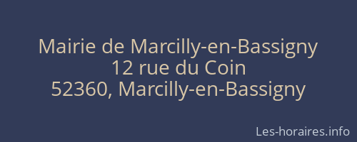 Mairie de Marcilly-en-Bassigny