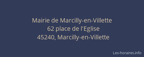 Mairie de Marcilly-en-Villette