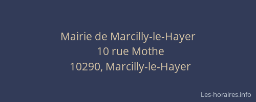 Mairie de Marcilly-le-Hayer