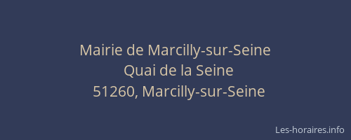 Mairie de Marcilly-sur-Seine