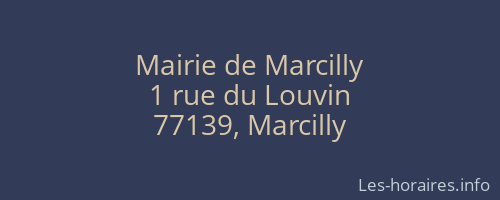 Mairie de Marcilly