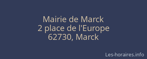 Mairie de Marck