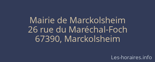 Mairie de Marckolsheim