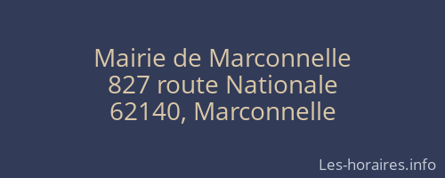 Mairie de Marconnelle