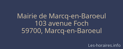 Mairie de Marcq-en-Baroeul