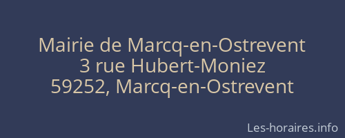 Mairie de Marcq-en-Ostrevent