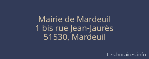 Mairie de Mardeuil