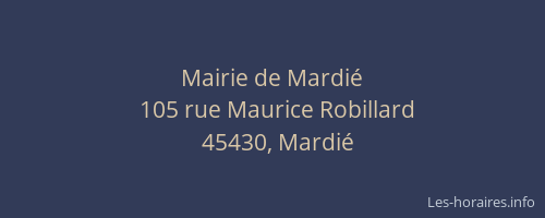 Mairie de Mardi&eacute;