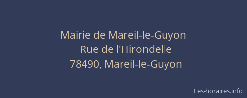 Mairie de Mareil-le-Guyon