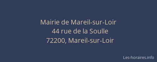 Mairie de Mareil-sur-Loir