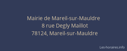 Mairie de Mareil-sur-Mauldre
