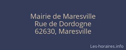 Mairie de Maresville