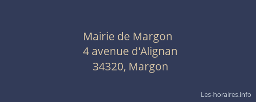 Mairie de Margon