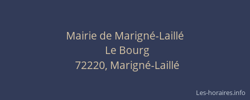 Mairie de Marigné-Laillé