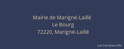 Mairie de Marign&eacute;-Laill&eacute;