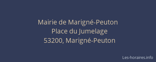 Mairie de Marigné-Peuton