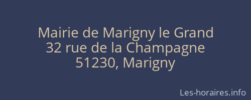 Mairie de Marigny le Grand