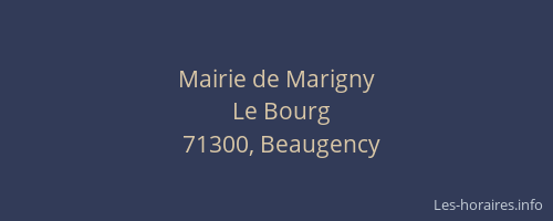 Mairie de Marigny