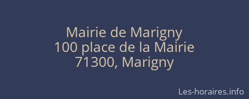 Mairie de Marigny