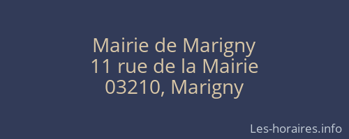Mairie de Marigny