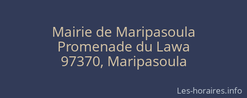 Mairie de Maripasoula