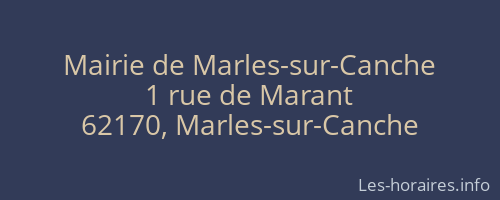 Mairie de Marles-sur-Canche
