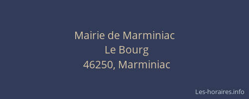 Mairie de Marminiac