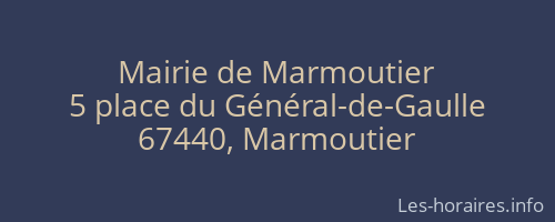 Mairie de Marmoutier