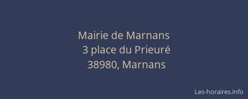 Mairie de Marnans