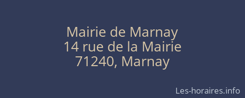 Mairie de Marnay