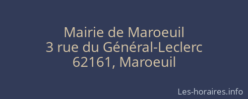 Mairie de Maroeuil