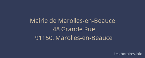 Mairie de Marolles-en-Beauce