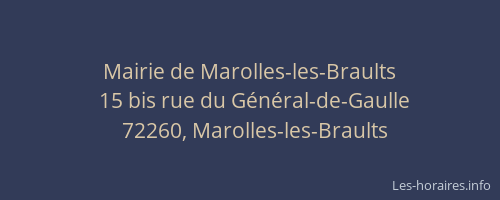 Mairie de Marolles-les-Braults
