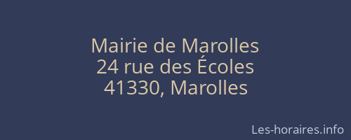 Mairie de Marolles