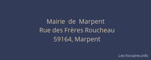 Mairie  de  Marpent