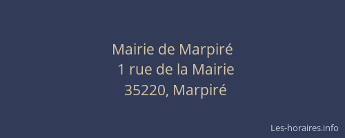 Mairie de Marpiré