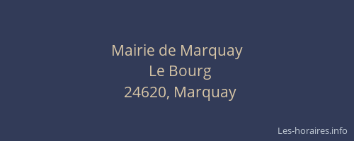 Mairie de Marquay