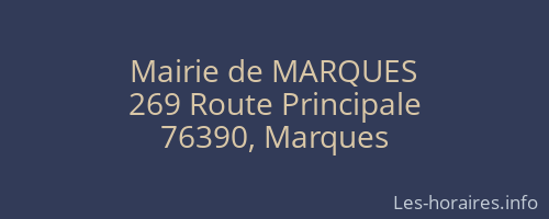 Mairie de MARQUES