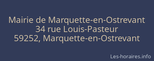 Mairie de Marquette-en-Ostrevant