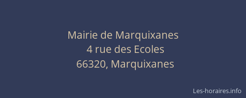 Mairie de Marquixanes