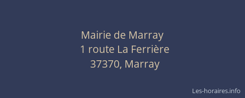 Mairie de Marray