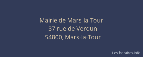 Mairie de Mars-la-Tour
