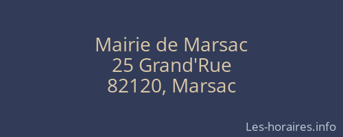 Mairie de Marsac