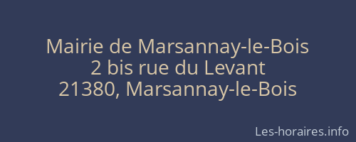 Mairie de Marsannay-le-Bois