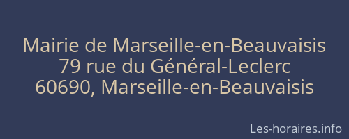 Mairie de Marseille-en-Beauvaisis