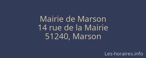 Mairie de Marson