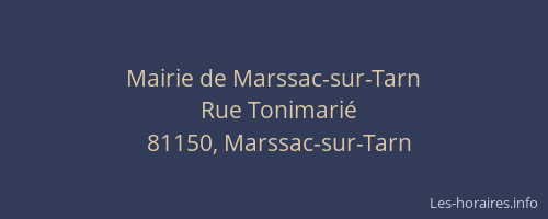 Mairie de Marssac-sur-Tarn