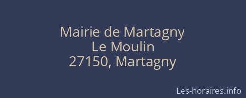 Mairie de Martagny